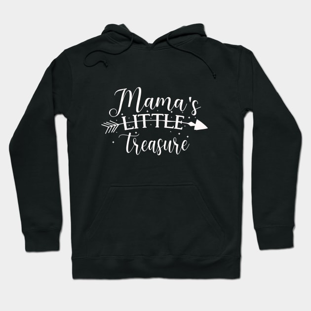 Mama's Little Treasure cute baby shower toddler gift Hoodie by BoogieCreates